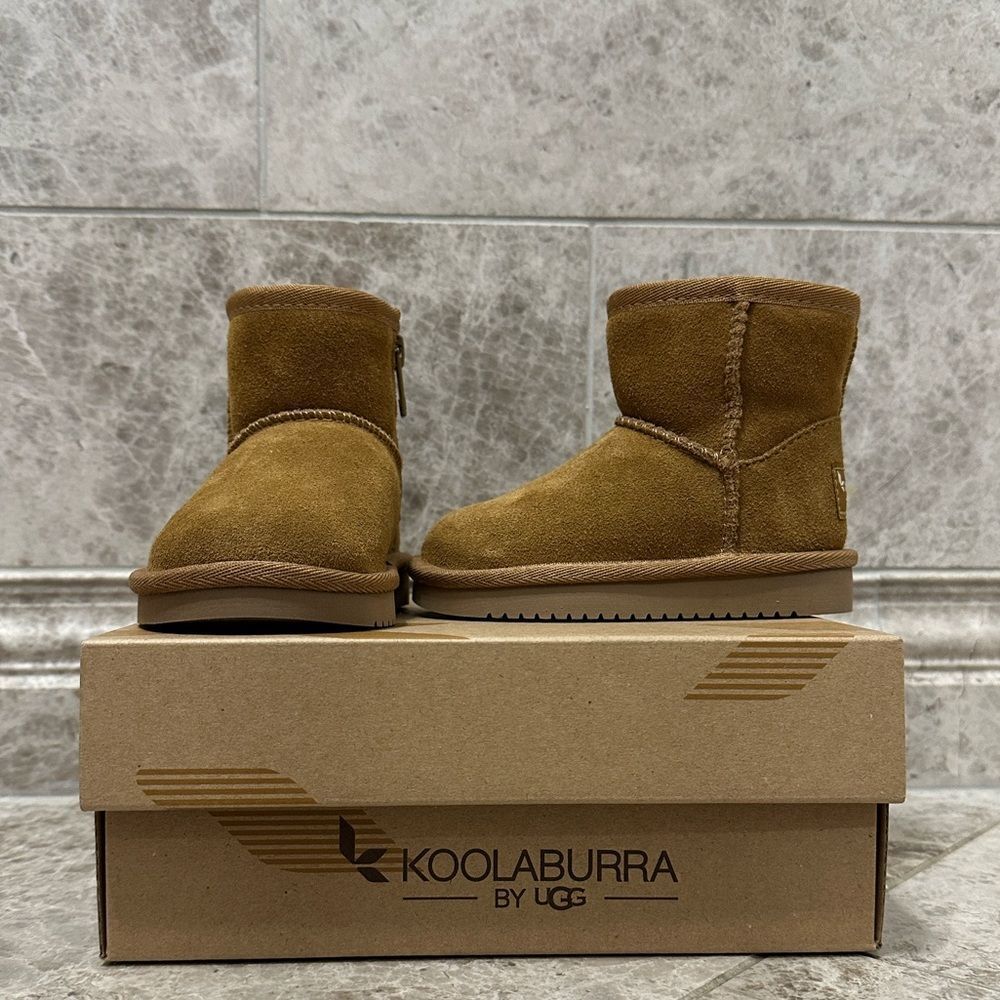 Koolaburra by UGG Koola Chestnut Suede Boots NEW Toddler Girls Size 5